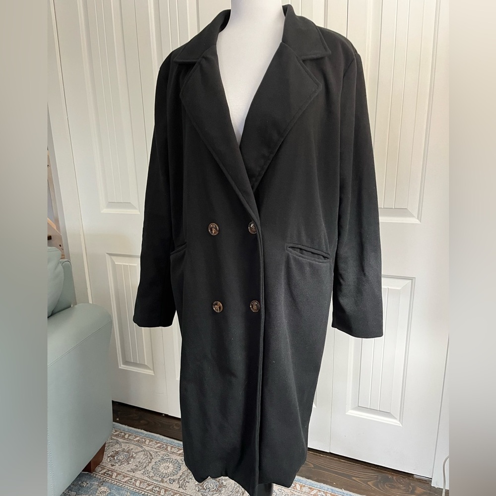 RVHSWDS Black Double-Breasted Women's Coat Size Small